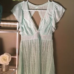 Betsey Johnson Mint Green Empire Waist Lingerie